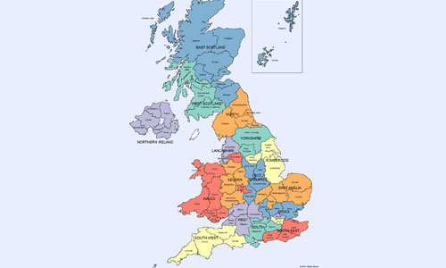 Covered the entire UK region